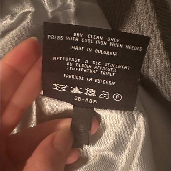 Andrew Mark Gray Wool Coat - Picture 7 of 7